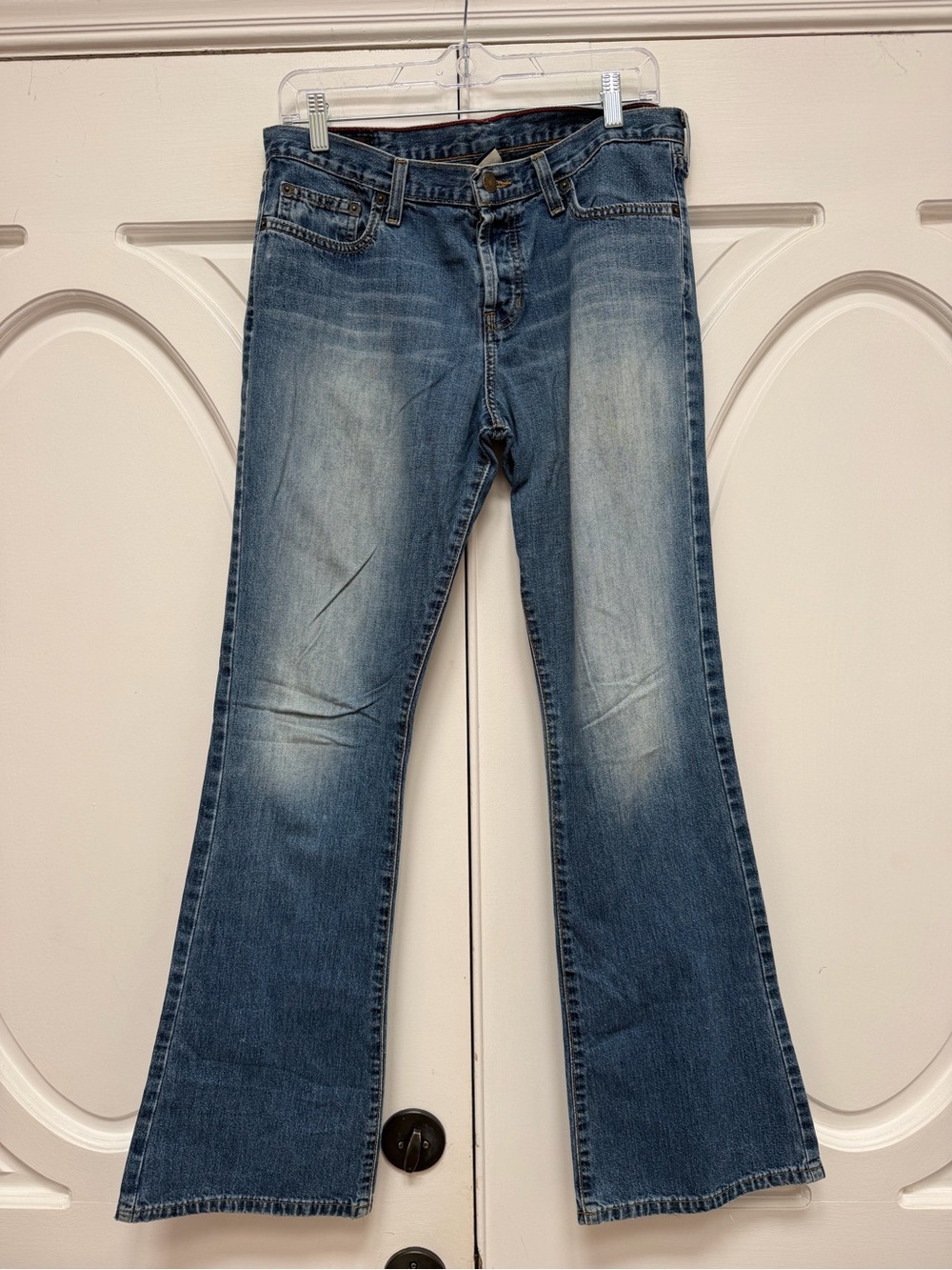 Y2K Abercrombie & Fitch 1892 Medium Blue Flare Jeans Low rise 6R